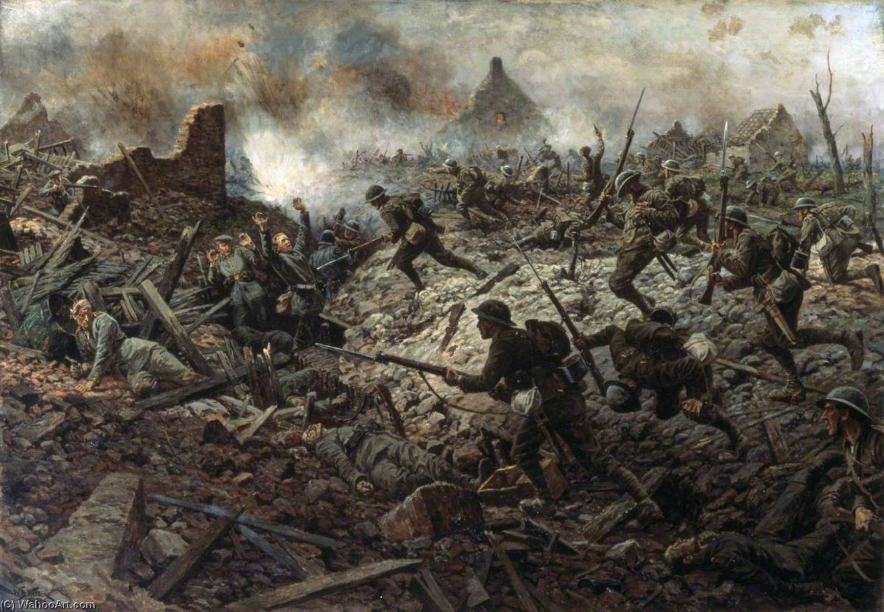 The Territorials At Pozières, 23 July 1916 — William Barnes Wollen