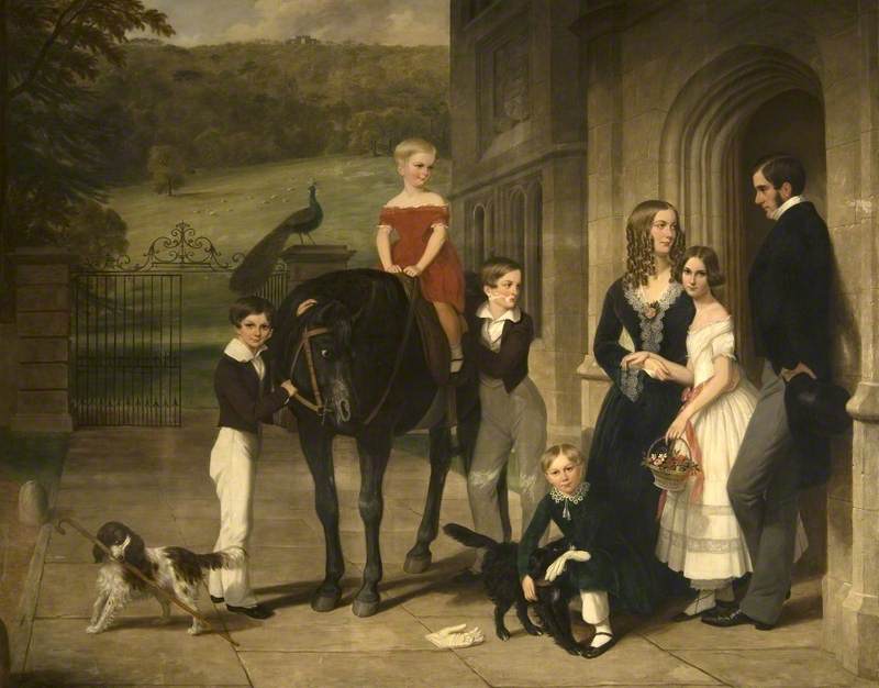 The Reverend Nathaniel Bond (1804–1889), And His Family — William Beetham