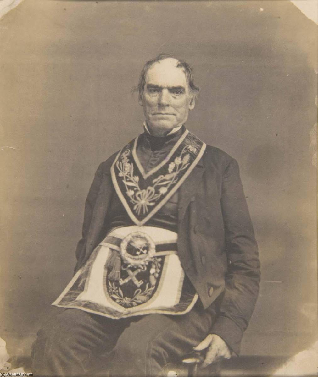 Portrait Of A Man In Masonic Attire — Oliver H Willard