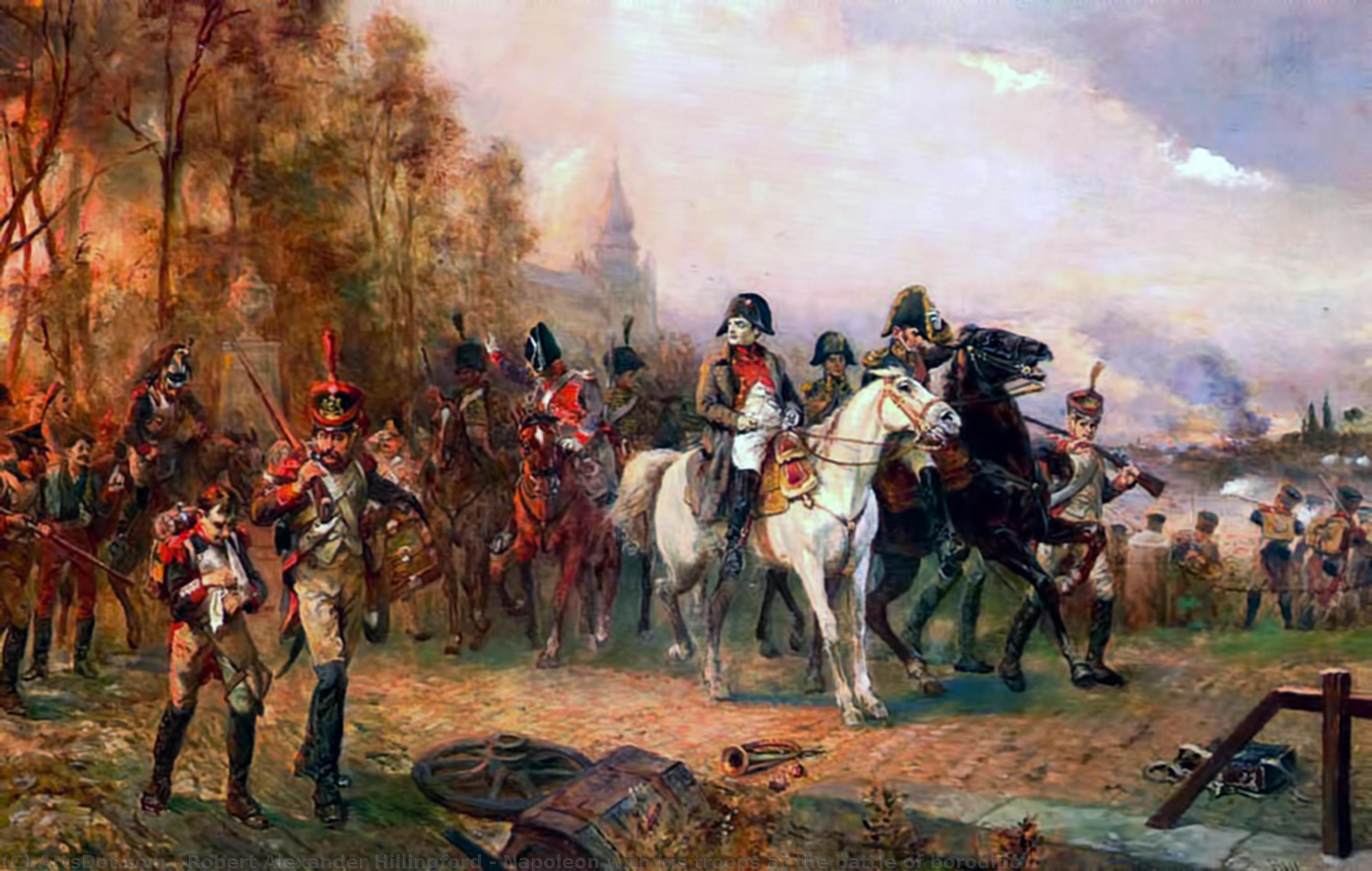Napoleon With His Troops At The Battle Of Borodino — Robert Alexander Hillingford