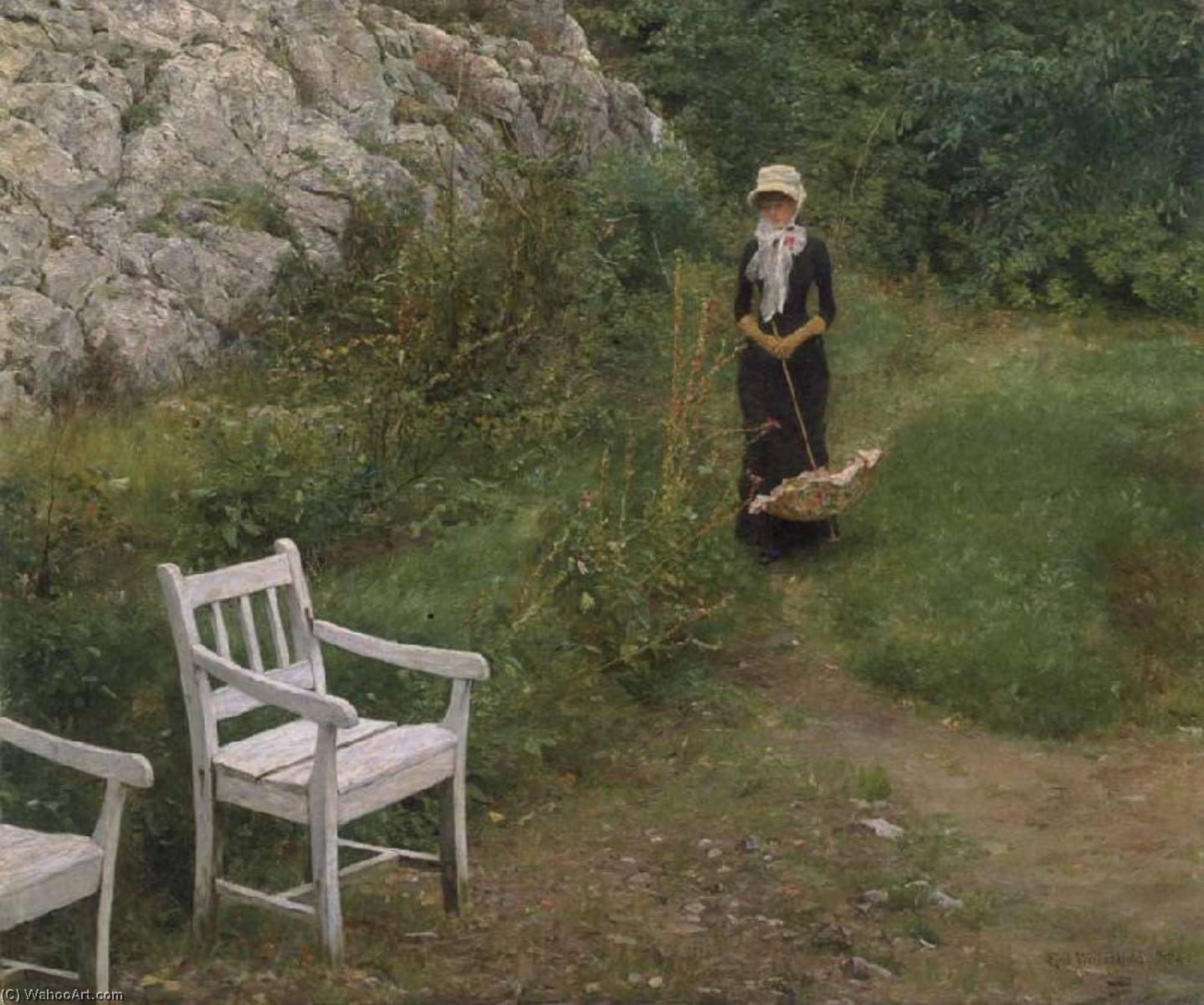 In Family Surroundings — Erik Werenskiold