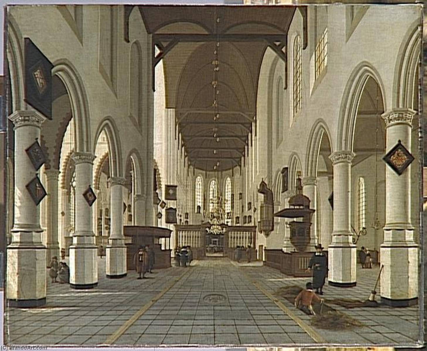 Intérieur De L'oude Kerk À Delft — Hendrick Cornelisz Van Vliet