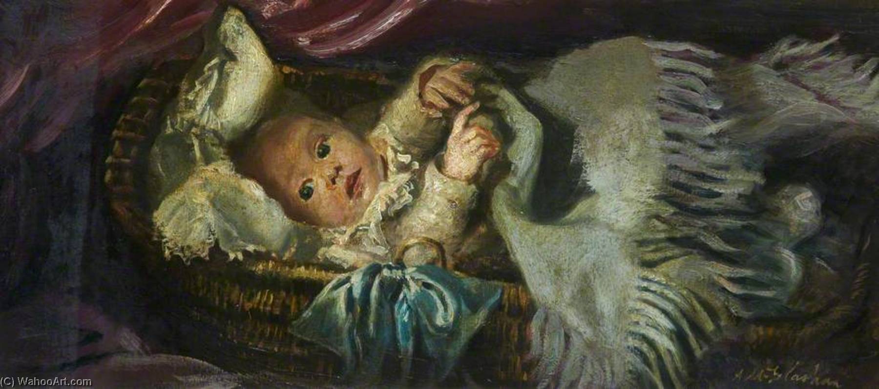 Baby In A Basket — Archibald A Mcglashan