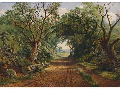 A Wooded Country Lane — Edmund John Niemann