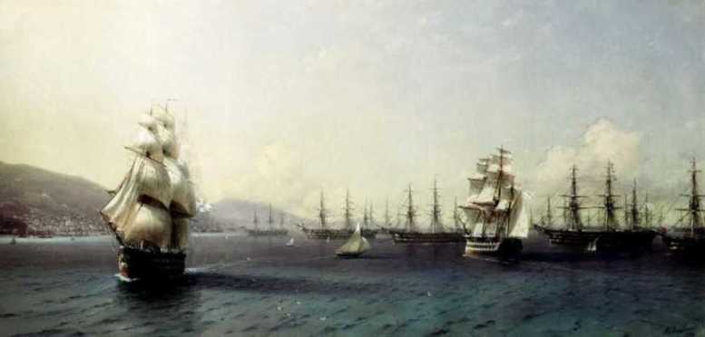 The Black Sea Fleet In Feodosiya — Ivan Konstantinovich Aivazovsky