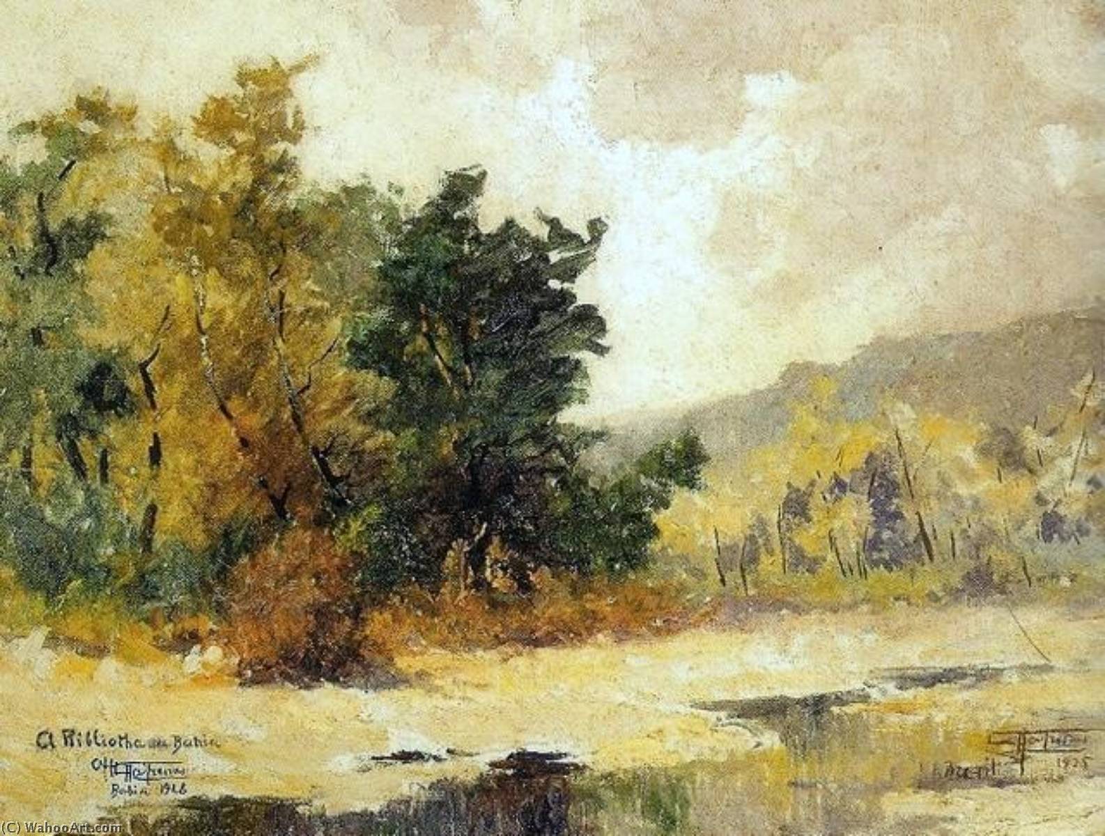 Português Paisagem English Landscape — Antonio Parreiras