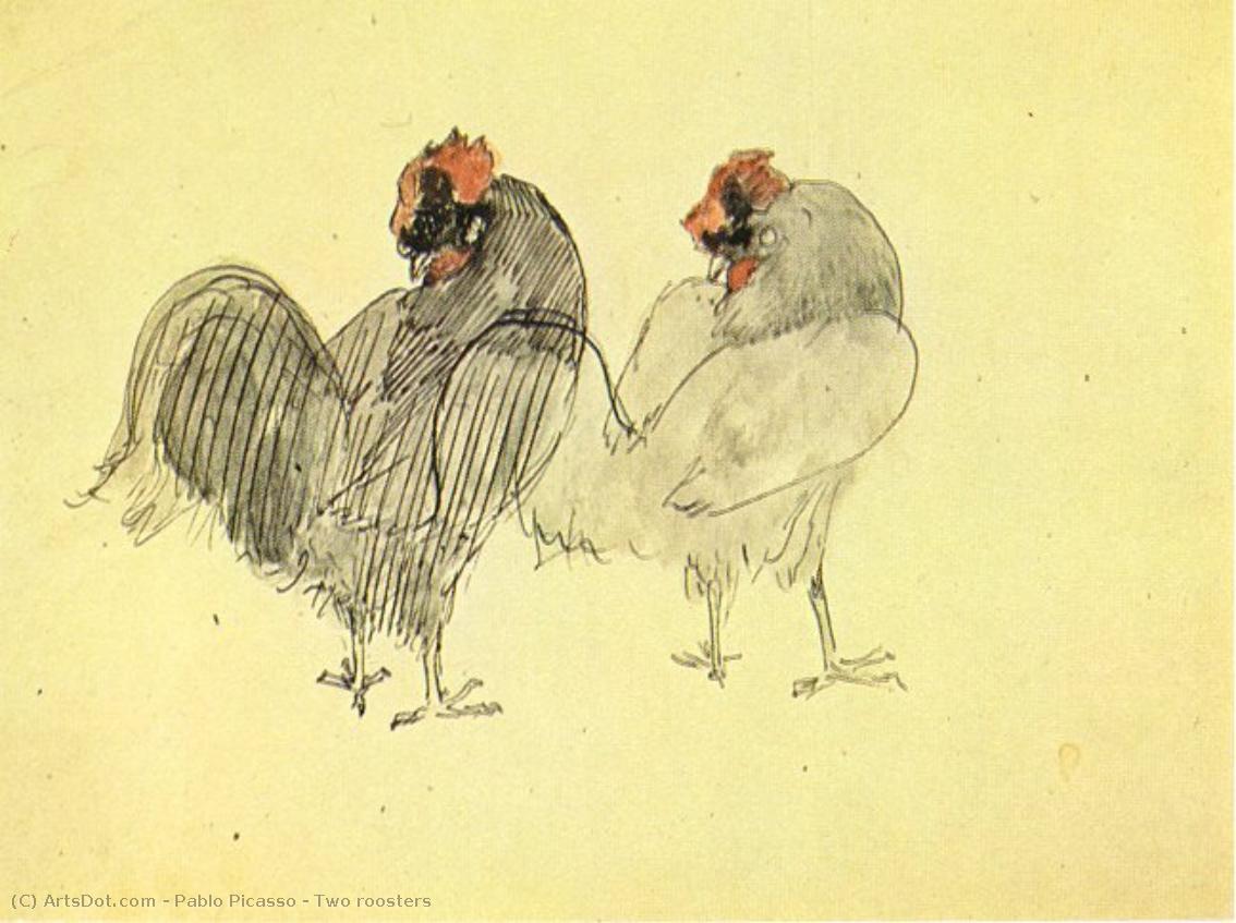 Two Roosters — Пабло Пикассо