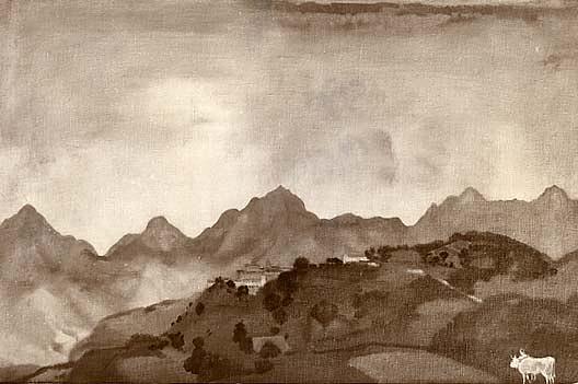 Apuan Mountains, Sunset, (painting) — Arthur B. Davies