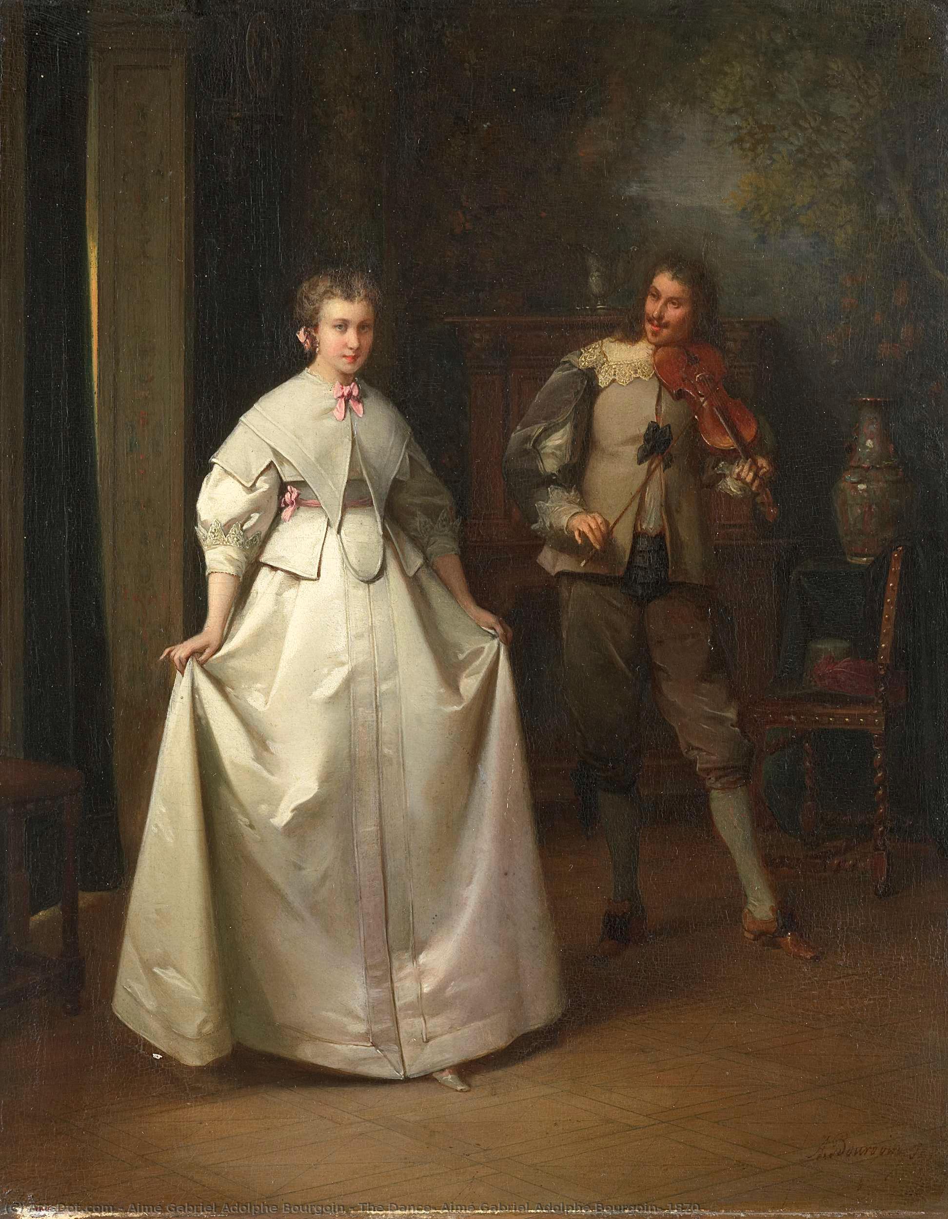 The Dance, Aimé Gabriel Adolphe Bourgoin, 1870 — Aimé Gabriel Adolphe Bourgoin