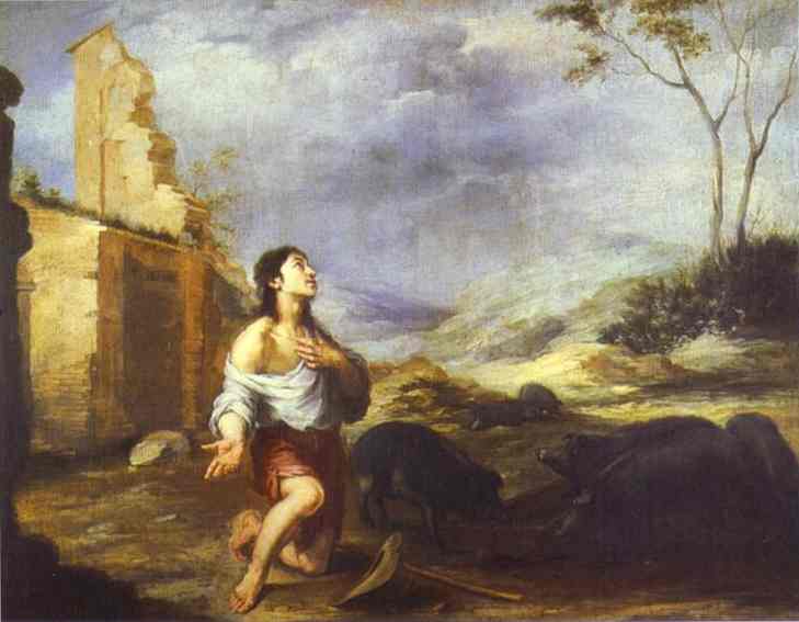 The Prodigal Son Feeding Swine — Bartolomé Esteban Murillo