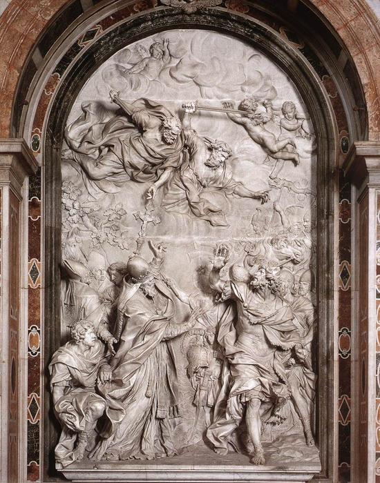 The Meeting Of Leo I And Attila — Alessandro Algardi