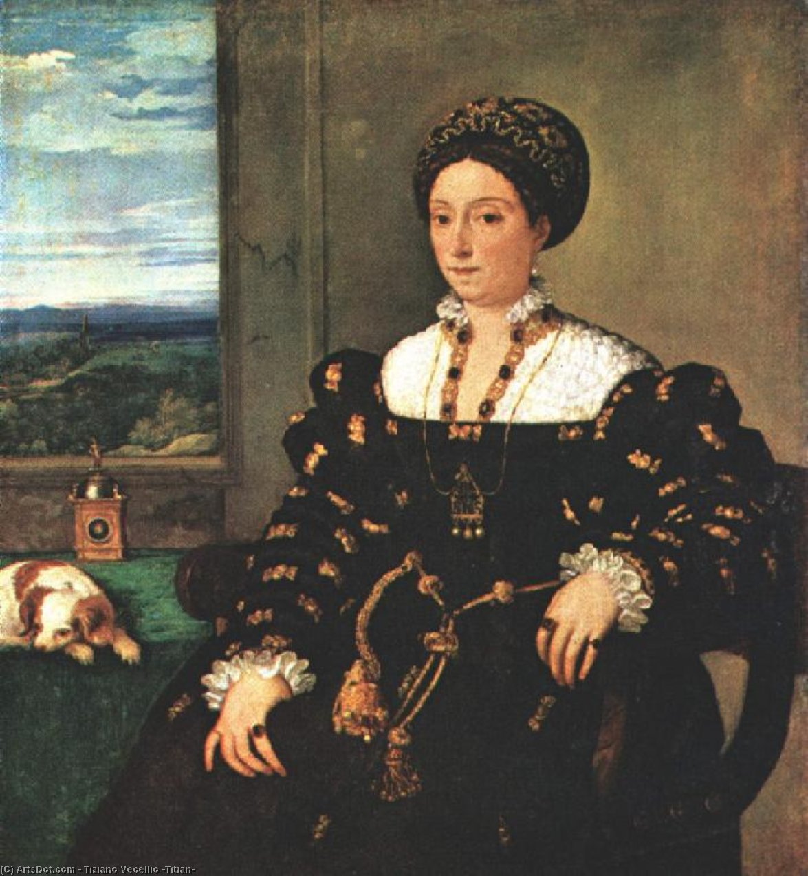 Portrait Of Eleonora Maria Della Rovere, Uffizi — Titian