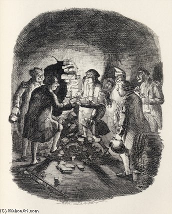 Little Jack Ingoldsby Entering The Cellar — John Leech