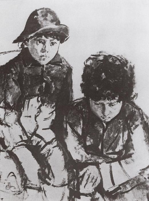 Serov's Children. Yuri And Sasha — Valentin Alexandrovich Serov