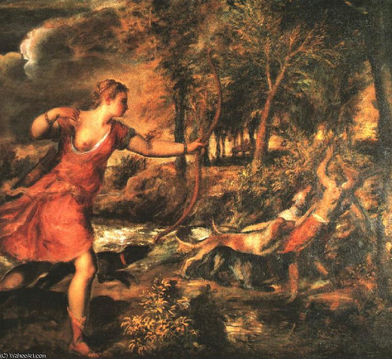 Death Of Actaeon, Ng London — Titian