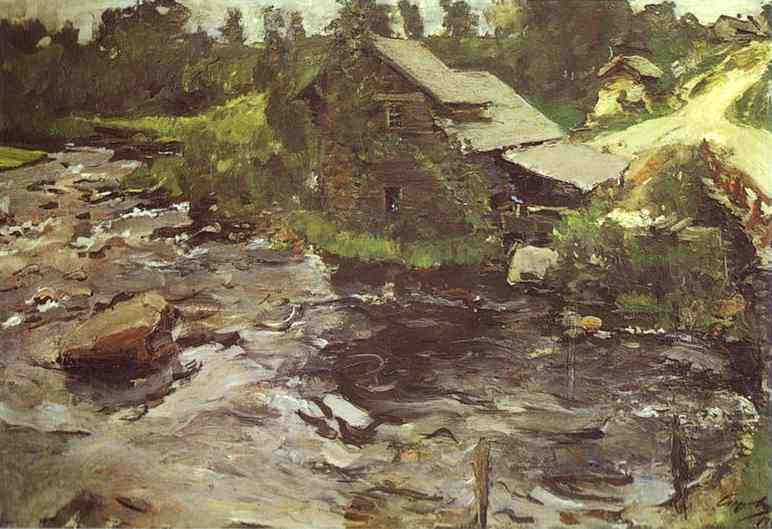 Watermill In Finland — Valentin Alexandrovich Serov