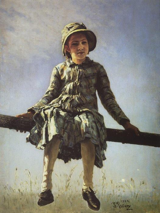 Dragon Fly. Portrait Of Vera Repina, The Artist's Daughter — Ilya Yefimovich Repin