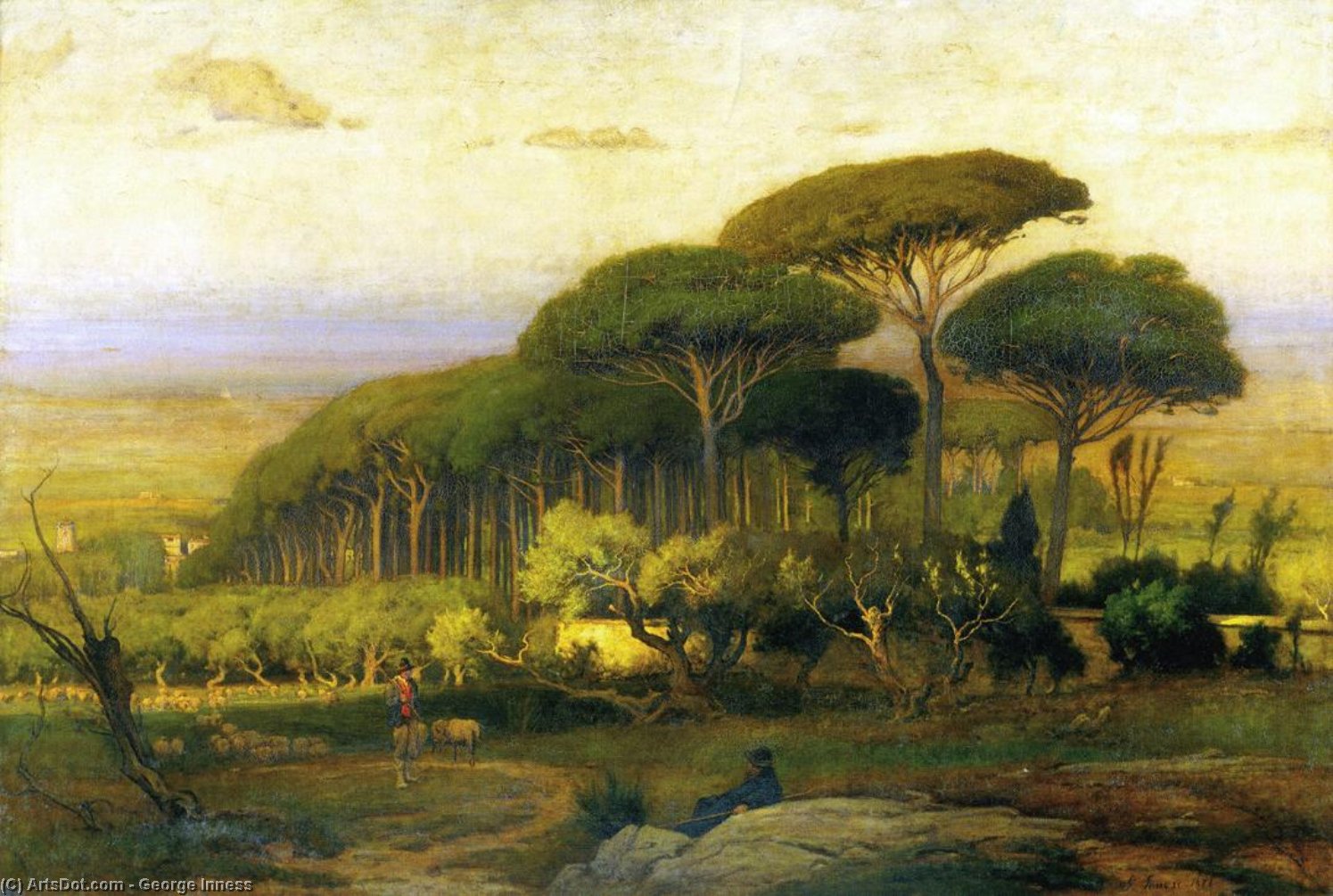 Pine Grove Of The Barberini Villa — George Innes