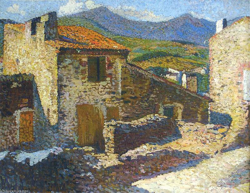 Village In The Sun — Henri Jean Guillaume Martin