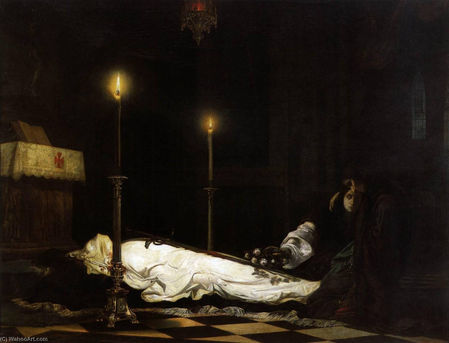 László Hunyadi On The Bier — Viktor Madarász