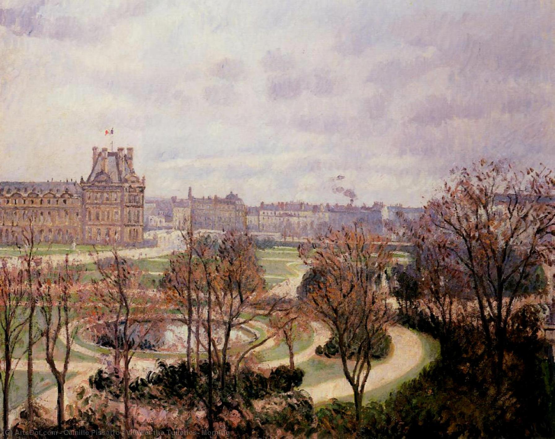 Blick Auf Die Tuilerien, Morgen — Camille Pissarro