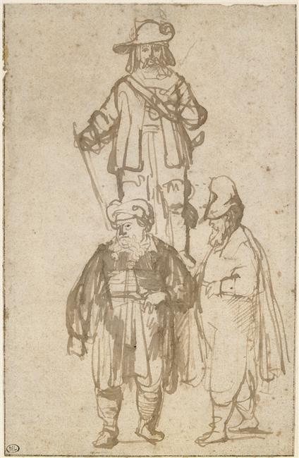 Etude De Trois Personnages — Walter Gay
