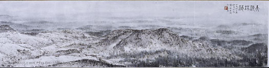 Sea Of Trees By The Heavenly Lake — Fu Baoshi