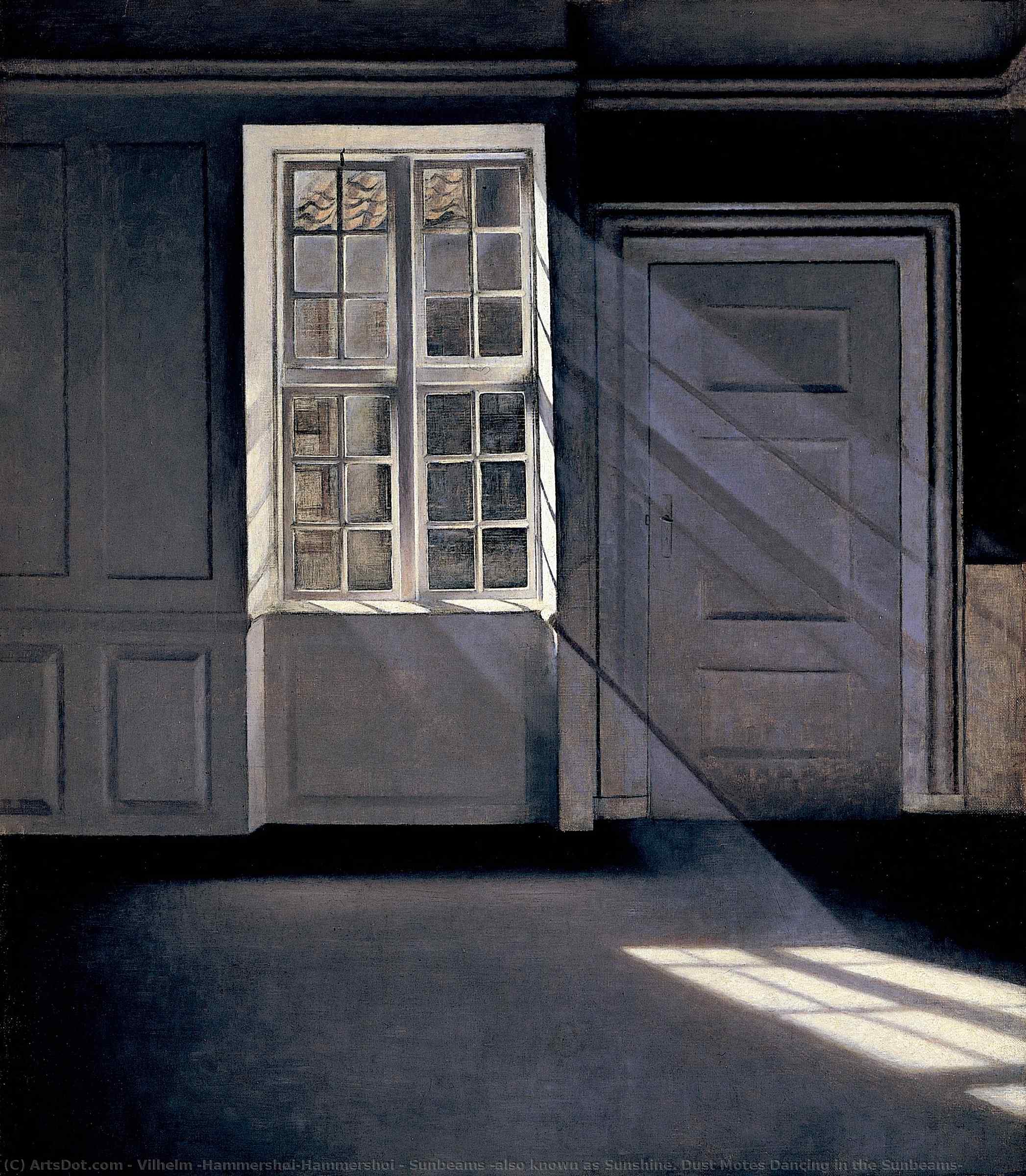 Sunbeams (also Known As Sunshine. Dust Motes Dancing In The Sunbeams) — Vilhelm Hamershoi