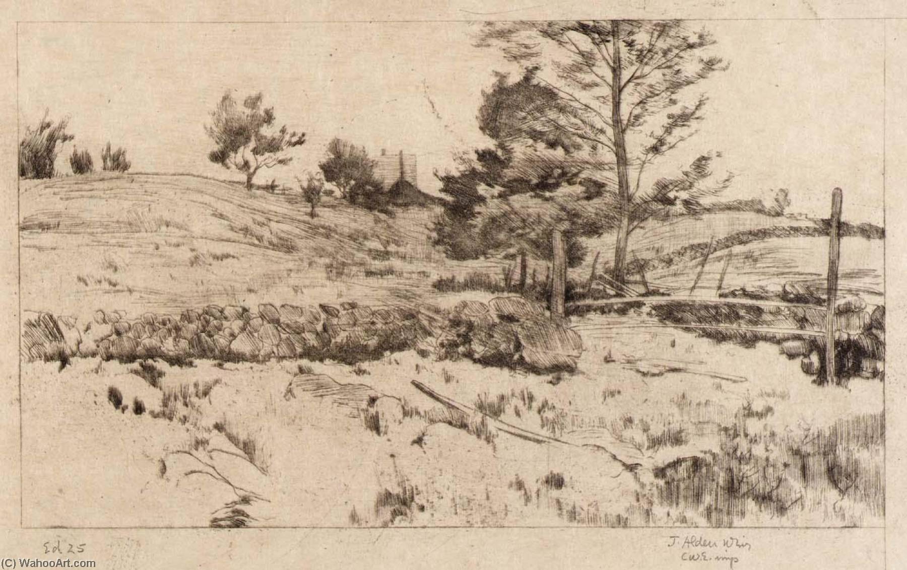 Landscape (sketch Of Fields) — Julian Alden Weir