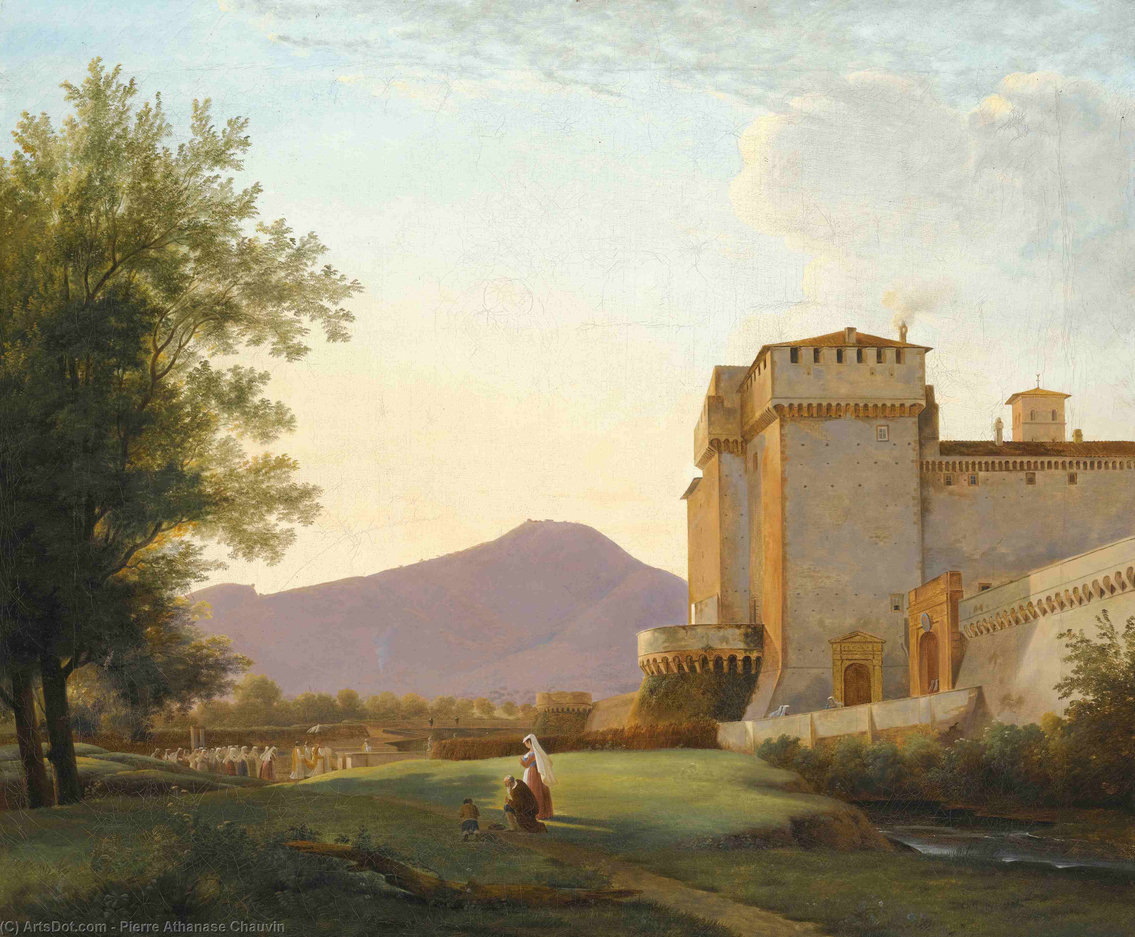 A View Of The Abbey Of Grottaferrata — Pierre Athanase Chauvin