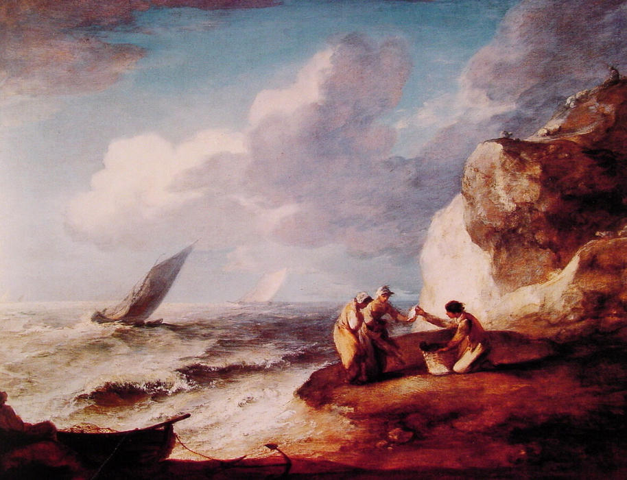 A Rocky Coastal Scene — Гейнсборо