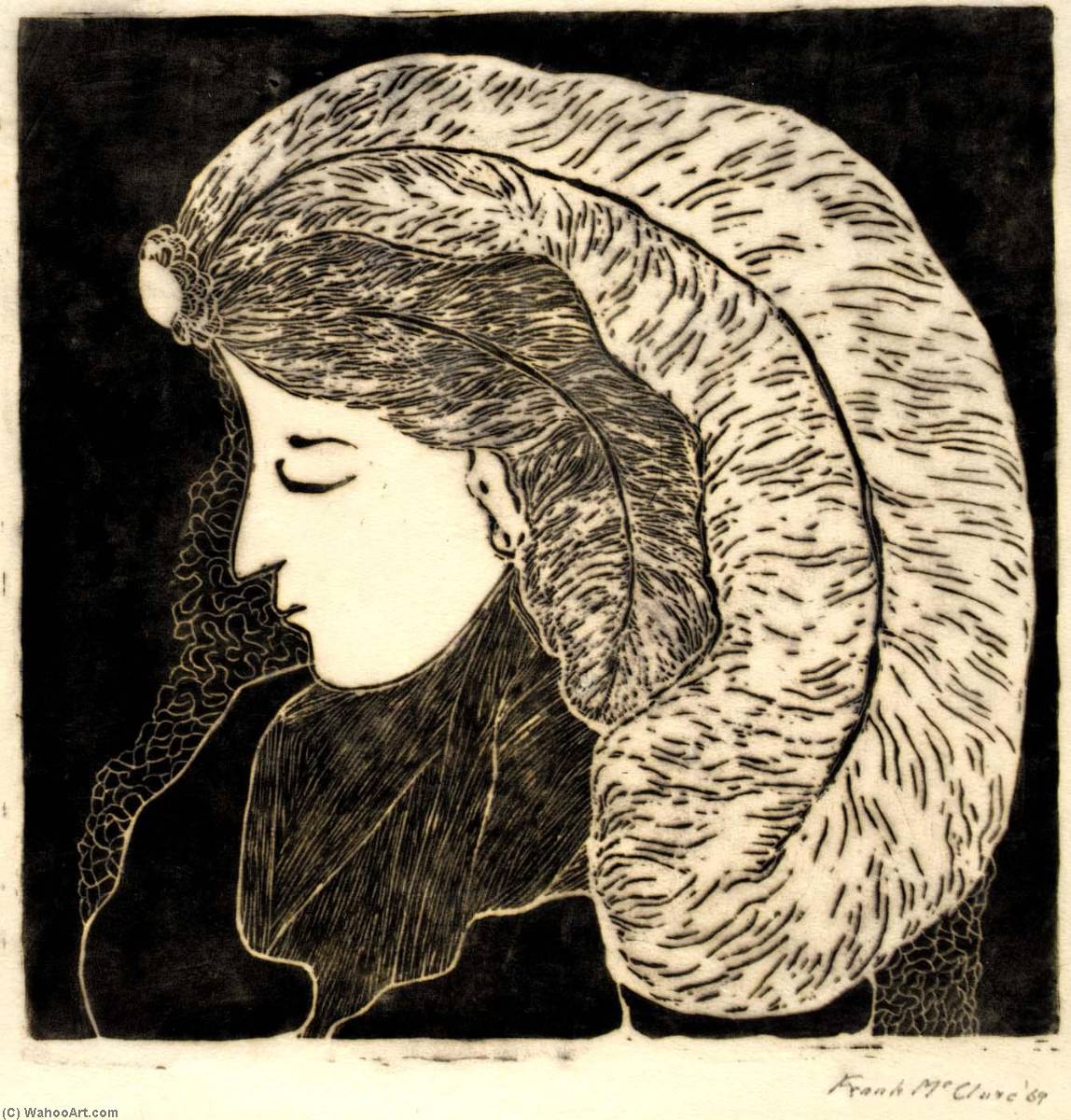 Untitled (woman Wearing Plumes) — Frank Mcclure