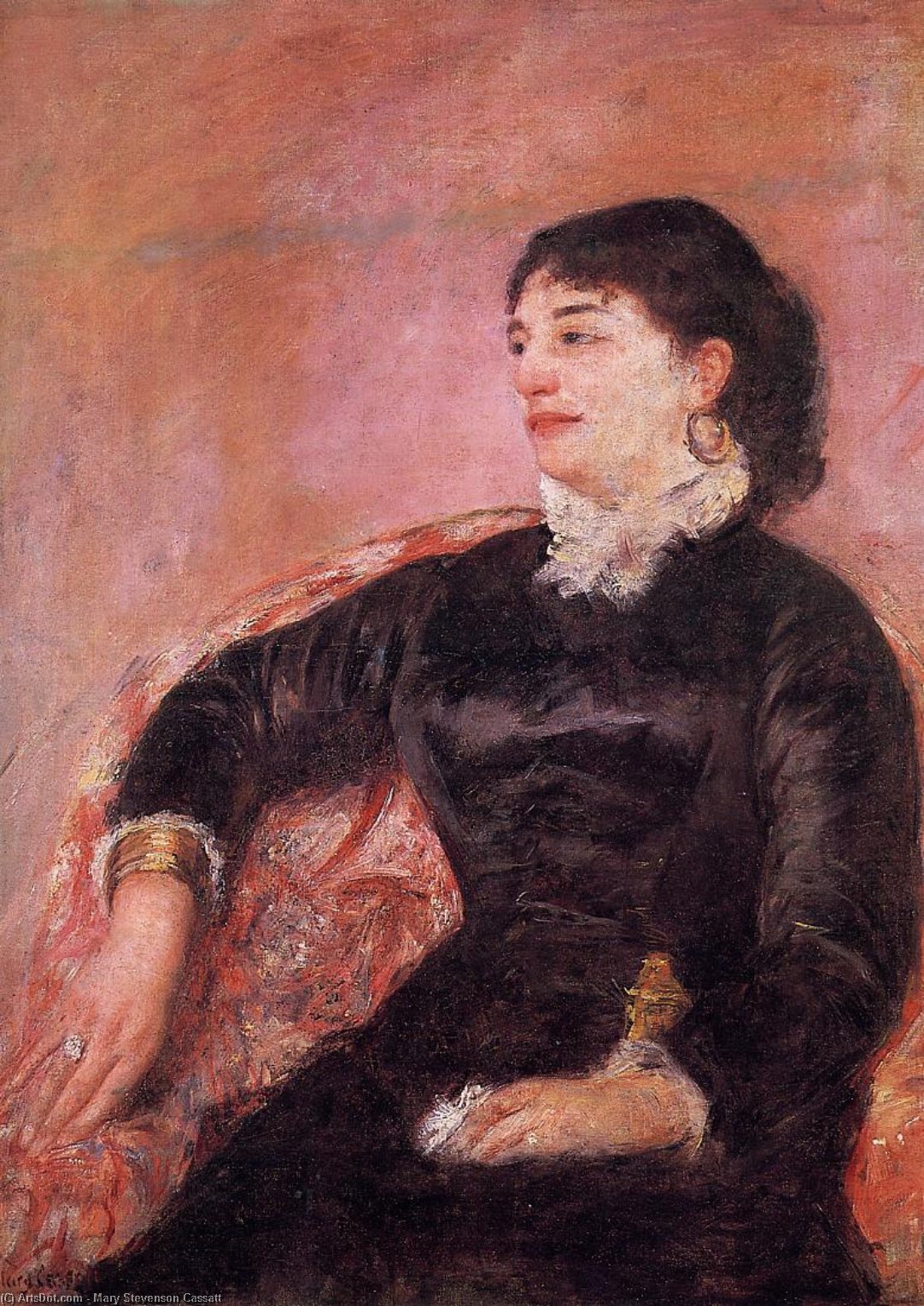 Portrait Of An Italian Lady — Mary Stevenson Cassatt
