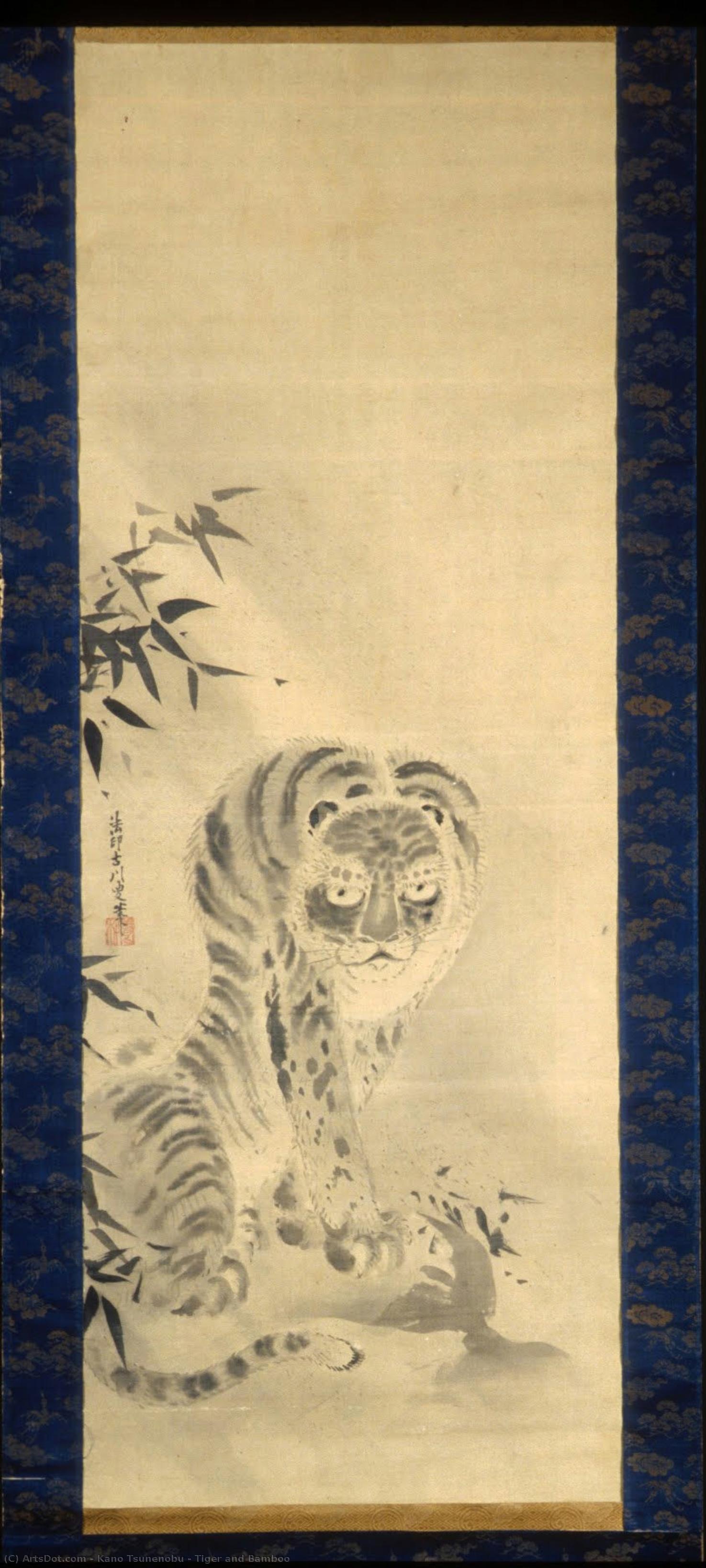 Tiger And Bamboo — Kano Tsunenobu