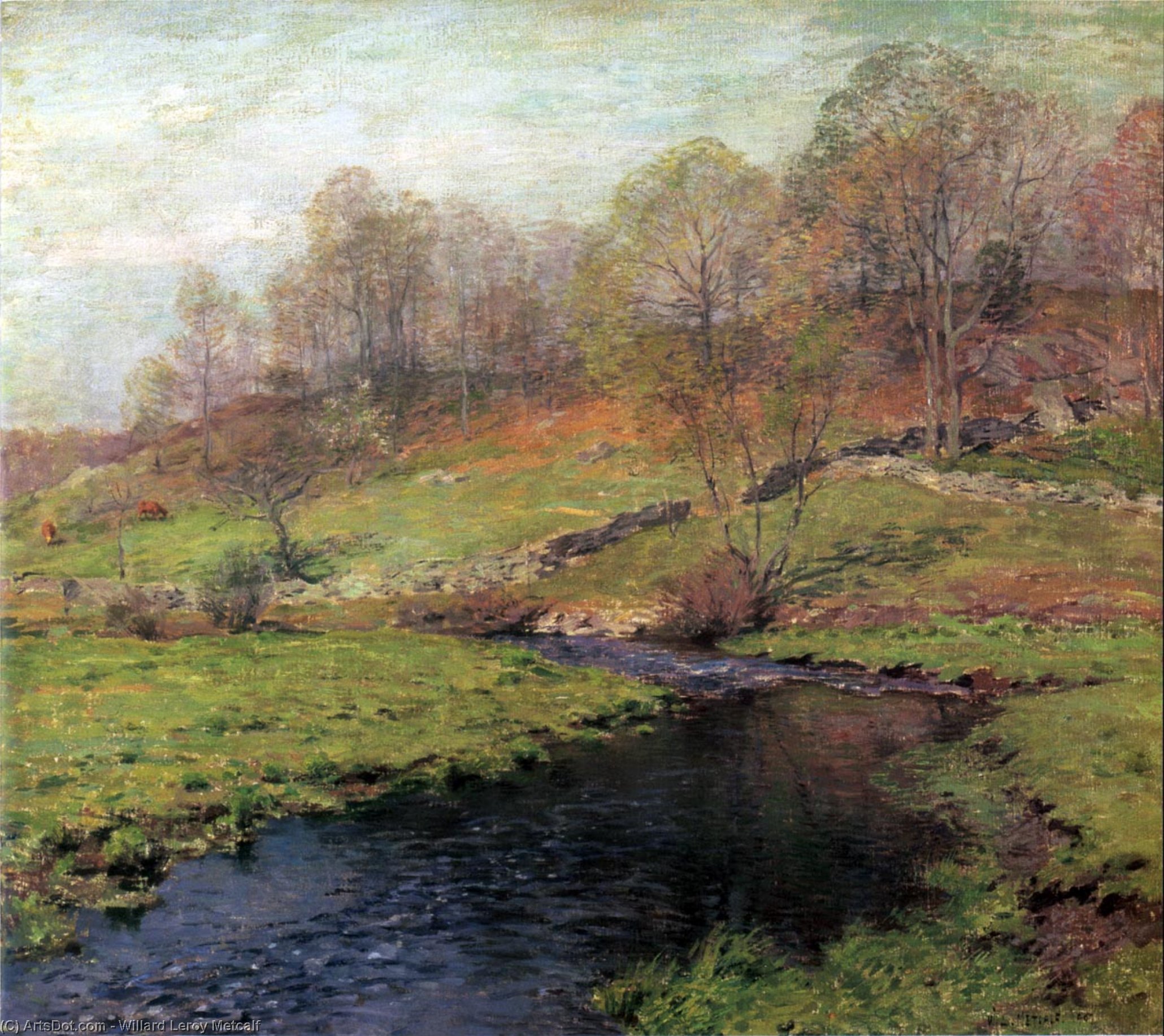 The Trout Brook — Willard Leroy Metcalf