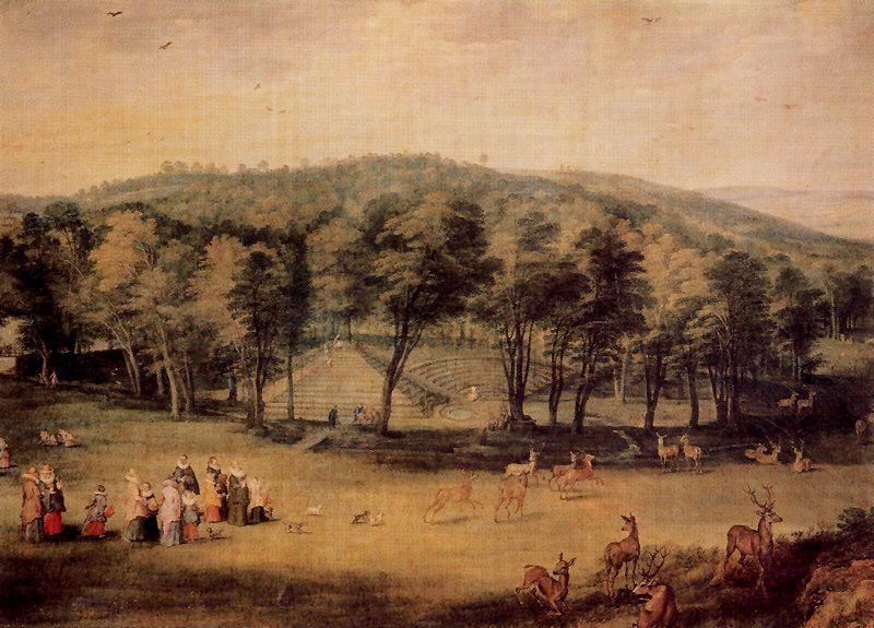 The Child Isabel Clara Eugenia In The Park Of Maviemont — Jan Brueghel The Elder