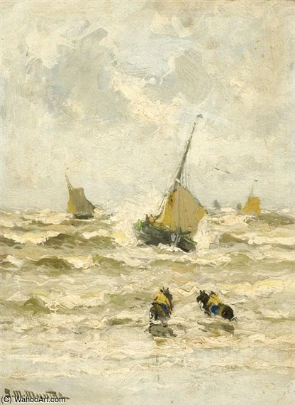 Sailing Boats Off-shore — Gerhard Arij Ludwig Morgenstje Munthe