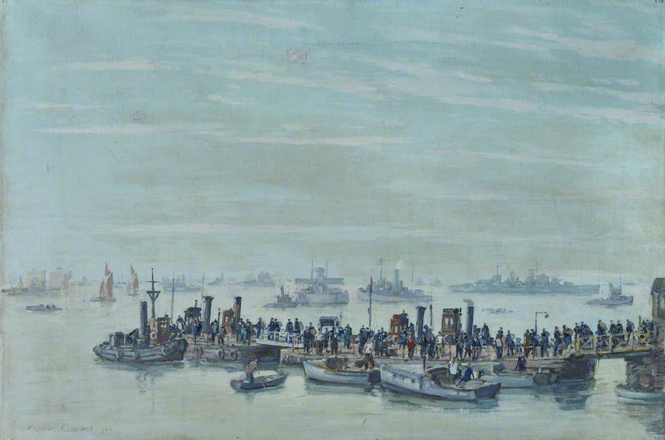 Liberty Boats At Sheerness, 1940 — Charles Ernest Cundall