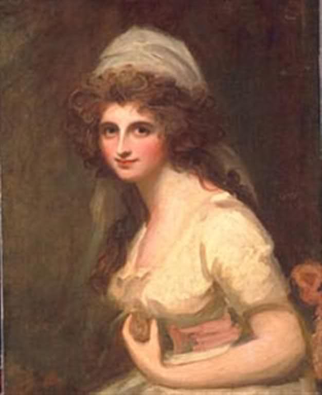Emma Hart, Later Lady Hamilton, In A White Turban — George Romney