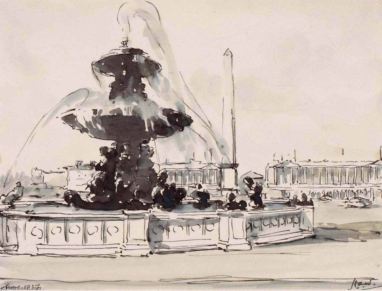La Place De La Concorde, Paris — Herman Armour Webster