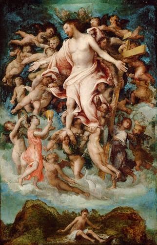 Angel Collecting Blood From The Wounds Of Christ — Lorenzo Lotto