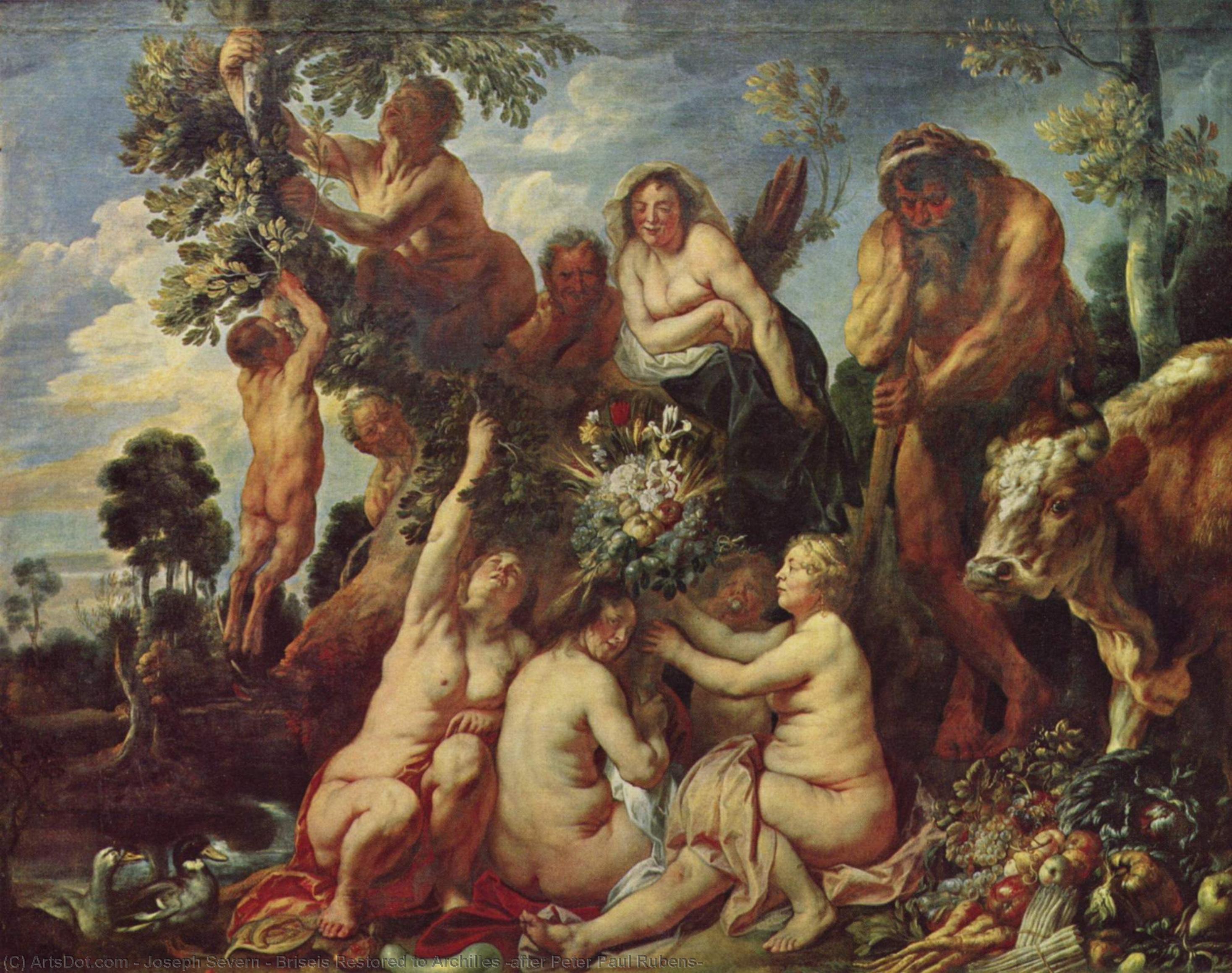 Briseis Restored To Archilles (after Peter Paul Rubens) — Joseph Severn