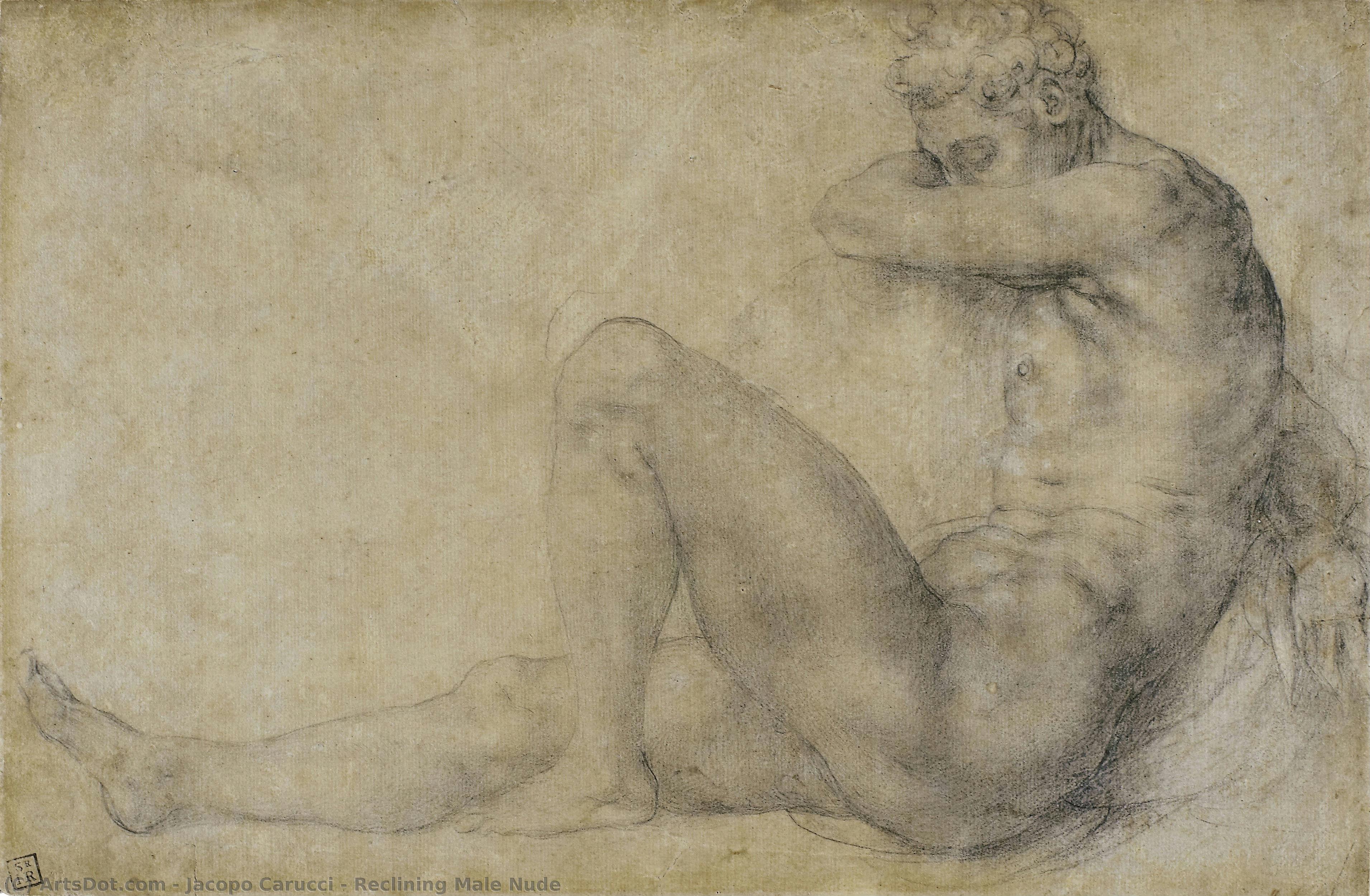 Reclining Male Nude — Jacopo Carucci