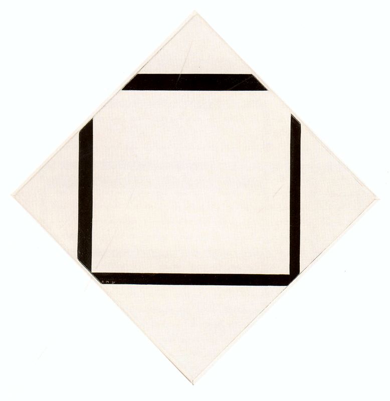 Composition 1 A — Piet Mondrijan