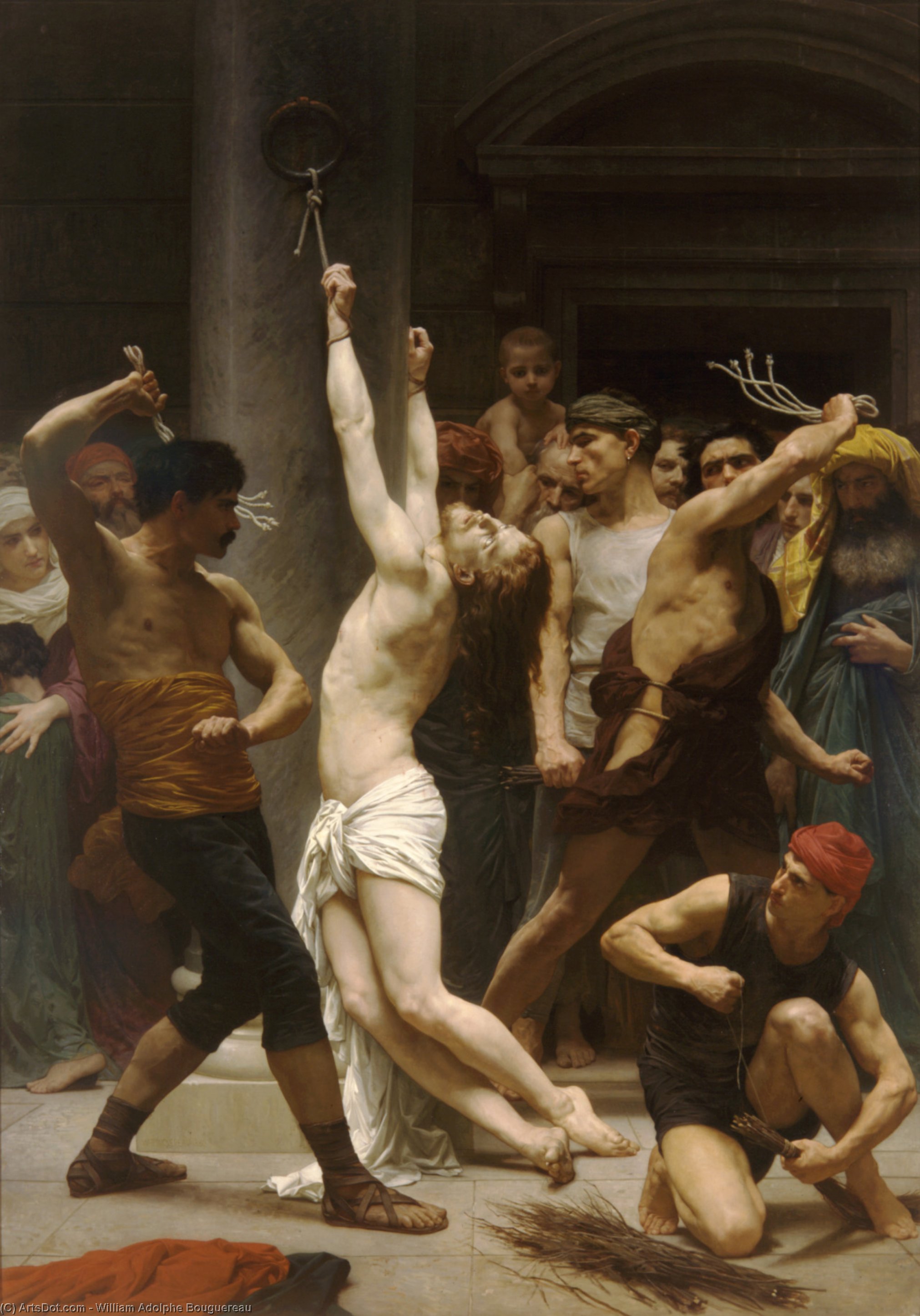 The Flagellation Of Christ — William-adolphe Bouguereau