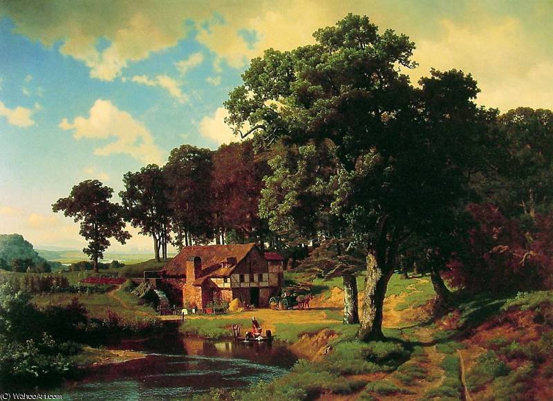 A Rustic Mill — Albert Bierstadt