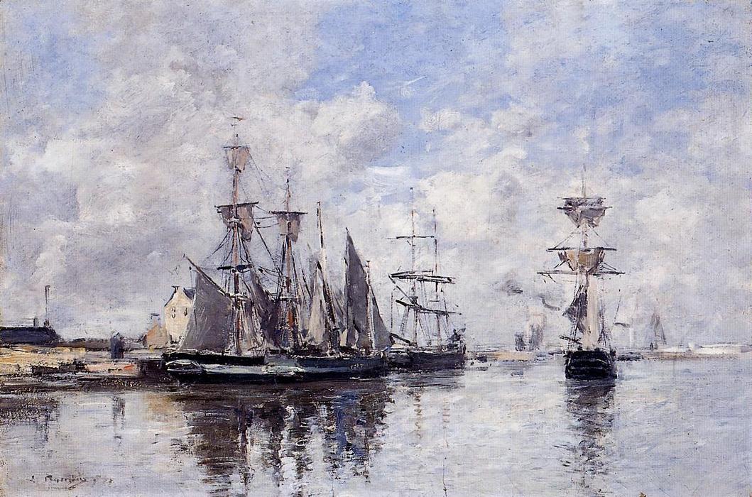 The Port Of Deauville — Eugène Louis Boudin