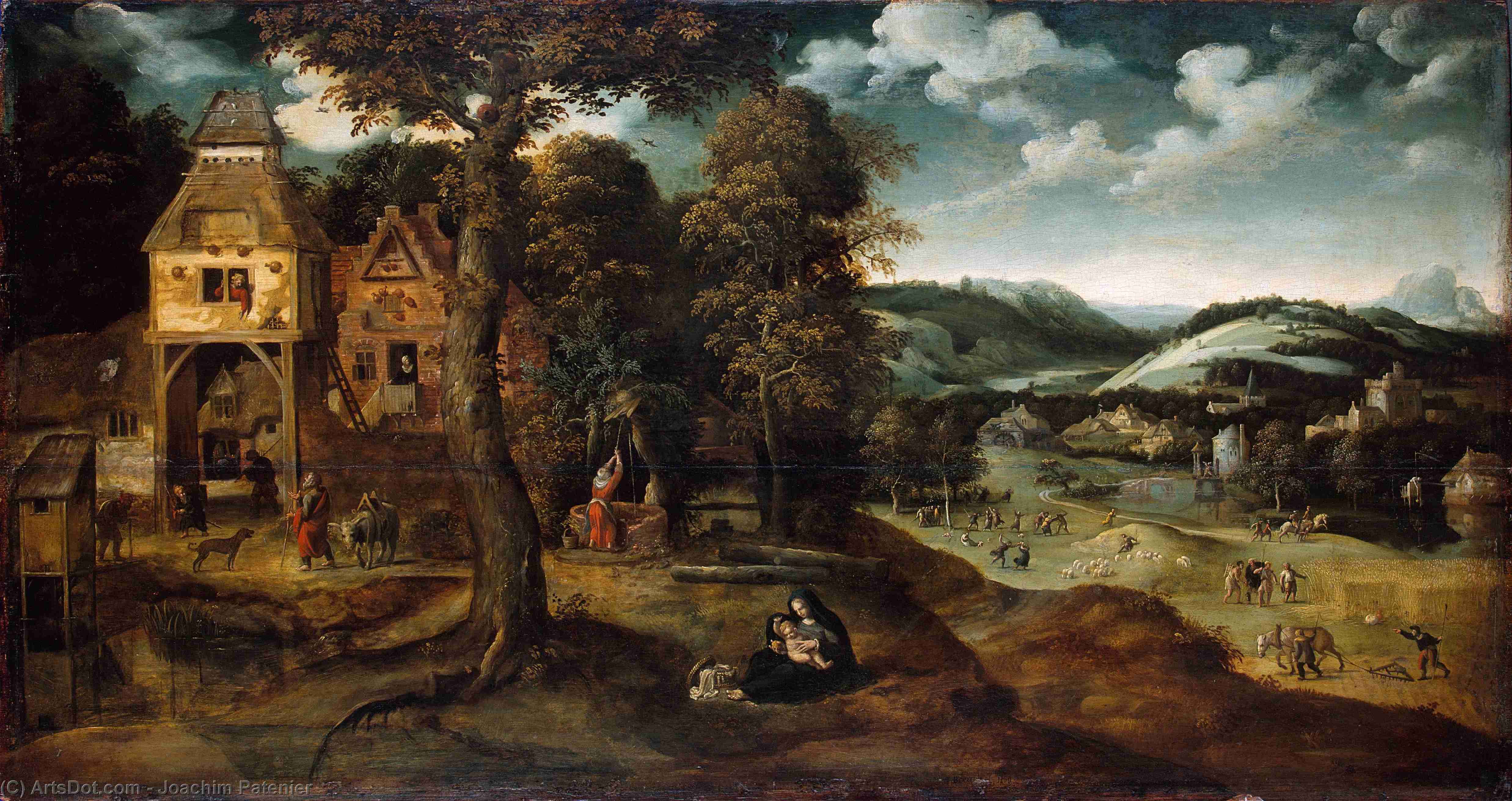 Landscape With The Flight Into Egypt — Joachim Patenier