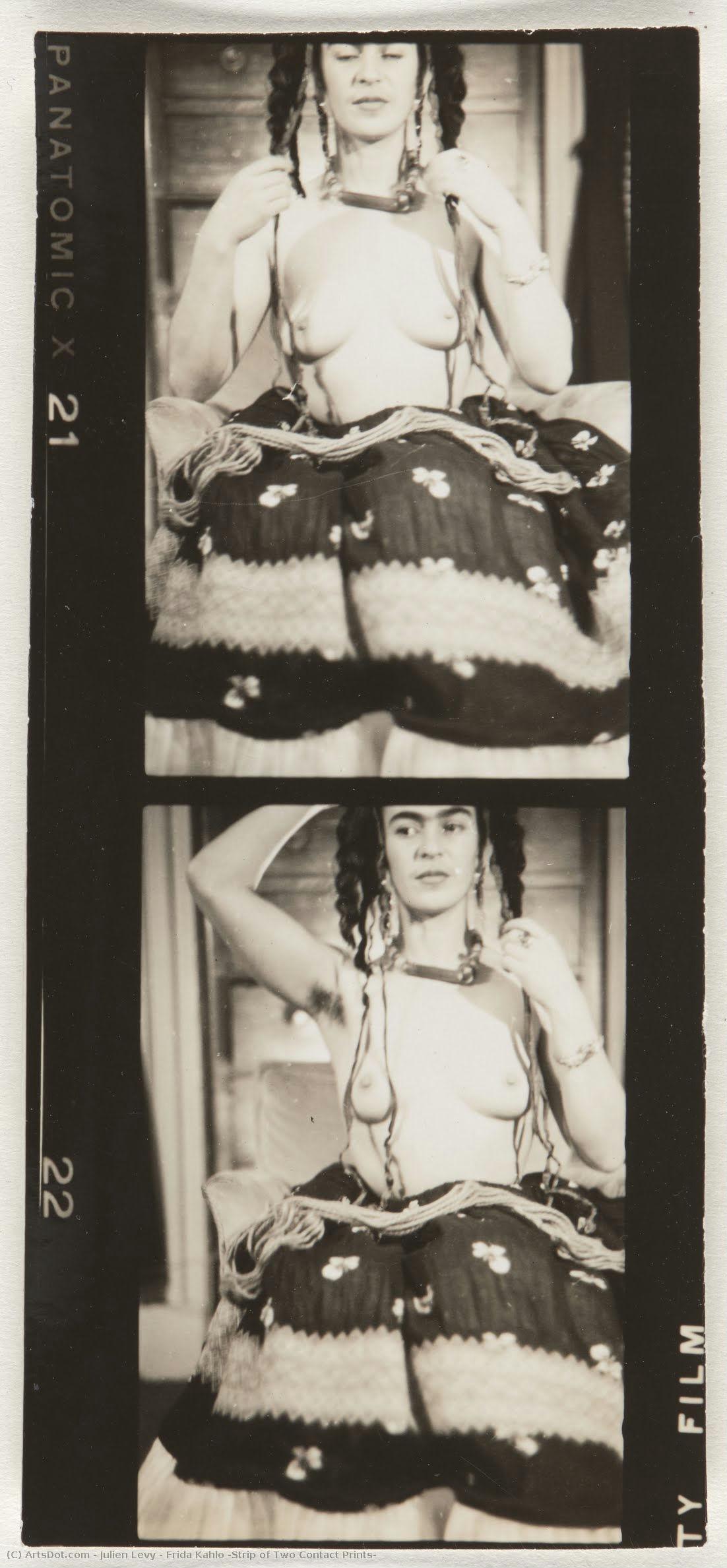 Frida Kahlo (strip Of Two Contact Prints) — Julien Levy