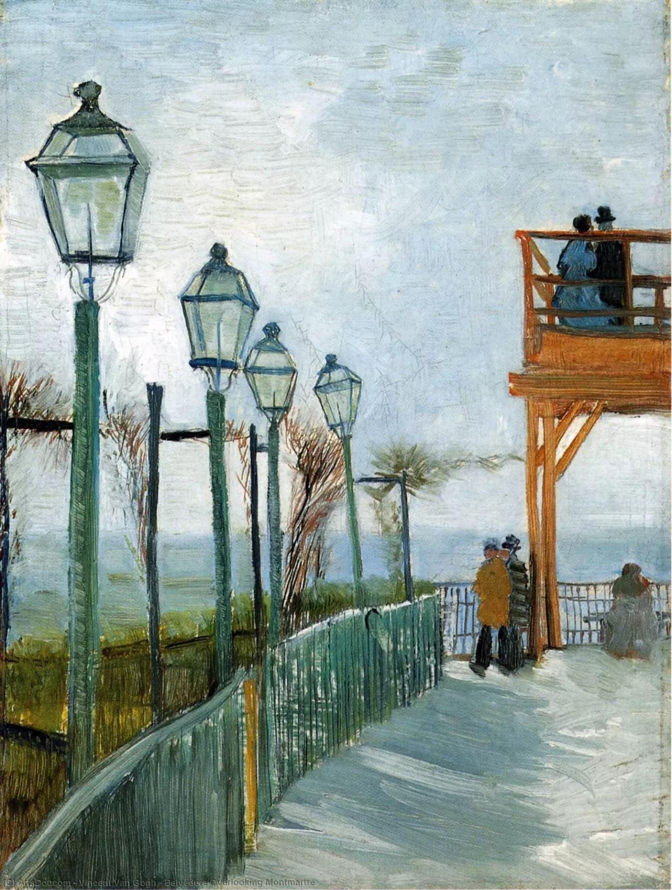 Belvedere Overlooking Montmartre — Vincent Willem Van Gogh